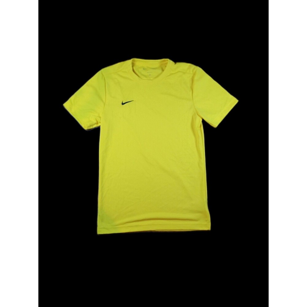 Nike Soccer Jersey Shirt Mens S Yellow Mesh Practice Tee